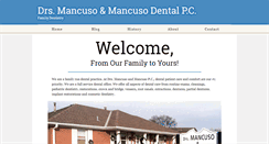 Desktop Screenshot of mancusodental.com