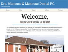 Tablet Screenshot of mancusodental.com